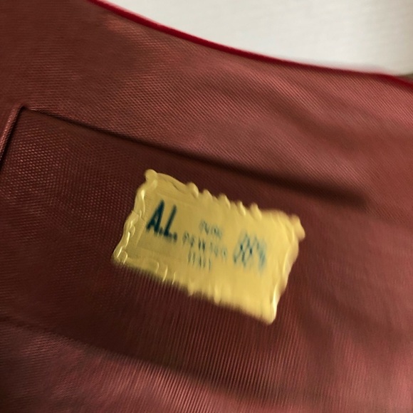 Vtg Italian Pewter Rose on Velvet Tabletop Decor - Picture 5 of 12